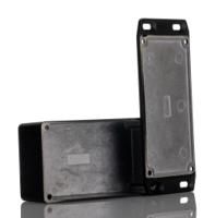 1590wn1flbk Hammond 1590 Series Black Die Cast Aluminium Enclosure, IP65, Flanged, 40 x 66 x 121mm