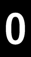 531-15365-hods50-0-pvc-bk HellermannTyton HODS50 Slide On Cable Marker, White on Black, Pre-printed "0", 1.7 → 3.6mm Cable, 531-15365