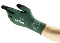 11842050 Ansell HyFlex 11-842 Green Nylon Work Gloves, Size 5, Nitrile Foam Coating