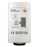 0554-0452 Testo 0554 0452 Sound Level Calibrator, ±0.5 dB Accuracy, 94 dB, 114 dB Output, 1/2 in, 1 in Microphone