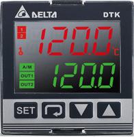 dtk4848c01 Delta Electronics DTK Panel Mount PID Temperature Controller, 48 x 48 (1/16 DIN)mm 1 Input, 2 Output DC Current, 100