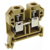 0443760000 Weidmuller  SAK Series Beige, 10mm², Single-Level, Screw Termination
