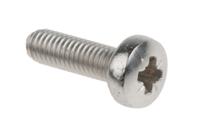528-744 RS PRO Pozi M3 Pan A2 304 Stainless Steel Machine Screws DIN 7985 x 10.0mm