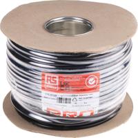 775-6148 RS PRO 3184Y 0.75 mm² 4 Core Power Cable, H05VV-F, Black PVC, 100m