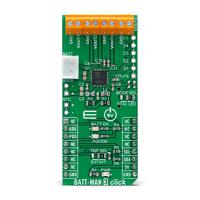 mikroe-4909 MikroElektronika BATT-MAN 3 Click Lithium-ion/Lithium-Polymer Battery Power Management for ADP5350 for mikroBUS Socket