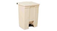 fg614500beig Rubbermaid Commercial Products Legacy Step-On 68L Beige Pedal Plastic Waste Bin