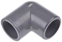 721101106 Georg Fischer Plastic Pipe Fitting, 90° Elbow, 1/2in