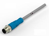 t4151120004-003 TE Connectivity Male 4 way M12 Plug to M12 Pigtail Cable Assembly, 1.5 m