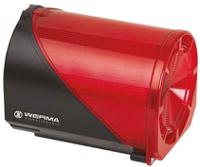 44410075 Werma 444 Series Red Sounder Beacon, 24 V ac/dc, IP65, Wall Mount, 114dB at 1 Metre