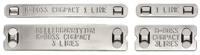544-80102-mbml10x90-ss316-ml HellermannTyton M-Boss Cable Labels, 90mm Width, 10mm Height, 500 Qty