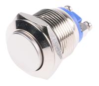 r19frnstag EOZ Push Button Switch, Momentary, Panel Mount, 19.2mm Cutout, SPST, 48 V dc, 250V ac, IP65