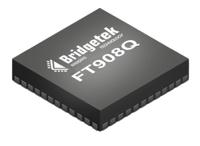ft908q-c-t Bridgetek, 32 bit FT32, FT908 Microcontroller, 100 MHz, 256kB FLASH, 76-Pin QFN