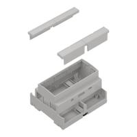 206-9059 RS PRO Modular Enclosure Enclosure Type, 107 x 90 x 65.2mm, ABS DIN Rail Enclosure