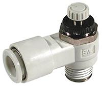 as1201f-m3-01 SMC AS Series Threaded Flow Controller, M3 x 0.5 Inlet Port x 1/8in Tube Outlet Port