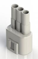 572-003-000-100 EDAC Wire to Wire Connector Cable Mount Plug, 3P, Crimp Termination, 10A, 300 V
