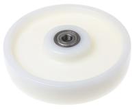 top250x50-20 Tente White Nylon Corrosion Resistant Trolley Wheel, 1320kg