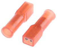 lnddf125-110t-5 JST LNDDF Red Insulated Female Spade Connector, Receptacle, 2.79 x 0.5mm Tab Size