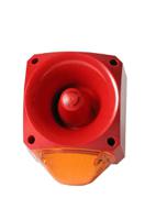pnc-0039 Klaxon PNC Series Amber Sounder Beacon, 10 → 60 V dc, IP66, Side Mount, 120dB at 1 Metre