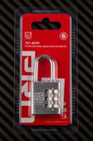 781-6039 RS PRO Combination Aluminium Combination Padlock, 5mm Shackle, 30mm Body