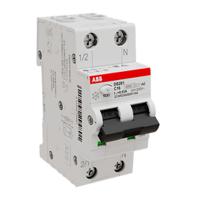 2csr255080r1164-ds201-c16-ac30 ABB RCBO, 16A Current Rating, 2P Poles, 30mA Trip Sensitivity, Type C, System Pro M Compact Range