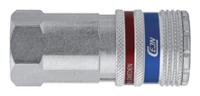 c104102204 CEJN Brass, Stainless Steel Female Pneumatic Quick Connect Coupling, G 3/8 Female Threaded