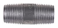 257-8331 RS PRO Black Malleable Iron Fitting Barrel Nipple, Male BSPT 1/2in to Male BSPT 1/2in