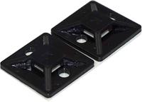 204-0241 RS PRO Self Adhesive Black Cable Tie Mount 19.5 mm x 19.5mm, 4.6mm Max. Cable Tie Width