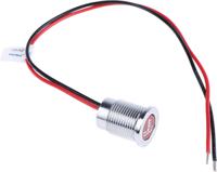 q14f5cxxr12e-0ec APEM Red Panel Mount Indicator, 12V dc, 14mm Mounting Hole Size, Lead Wires Termination, IP67