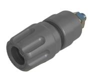 930103106 Hirschmann Test & Measurement 35A, Grey Binding Post With Brass Contacts and Nickel Plated - 8mm Hole Diameter