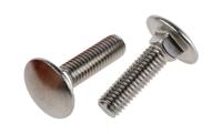 122-4418 Plain Stainless Steel Coach Bolt, M6 x 25mm