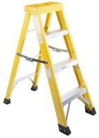 553-838 RS PRO Fibreglass 4 steps Step Ladder, 1.0m platform height
