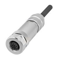 bcc03y1 BALLUFF Circular Connector, 4 Contacts, Cable, M12 Connector, Socket, Female, IP67, BCC M474 Series