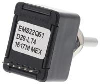 ems22q51-d28-lt4 Bourns 256 Pulse Incremental Mechanical Rotary Encoder with a 3.17 mm Plain Shaft (Indexed), Bracket Mount