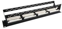 143-840 RS PRO Cat5e 48 Port RJ Patch Panel UTP 2U Black