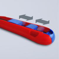 90-10-165-bk Knipex Knife with Cutter Blade Blade, Retractable, 18mm Blade Length
