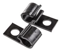 211-70200-8d10-pom-bk HellermannTyton Black Polyacetal D-shaped clip, 10mm Max. Bundle