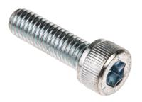 484-0004 RS PRO Bright Zinc Plated Steel Hex Socket Cap Screw, DIN 912, M6 x 20mm