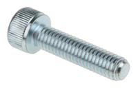 483-8275 RS PRO Bright Zinc Plated Steel Hex Socket Cap Screw, DIN 912, M5 x 20mm