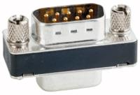 163a50009x Amphenol CONEC 9 Way Through Hole D-sub Connector Male to Female, with 4-40 UNC