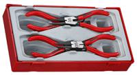 tt474-5 Teng Tools 4-Piece Circlip Plier Set, 250 mm Overall