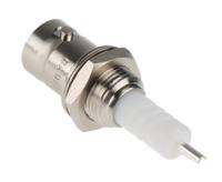r316553000 Radiall BNC Series Straight 50Ω Panel Mount Bulkhead Fitting BNC Connector, jack, Nickel, Solder Termination