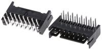 df11-16dp-2ds24 Hirose DF11 Series Right Angle Through Hole PCB Header, 16 Contact(s), 2 mm Pitch, 2 Row, Shrouded
