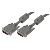 ctldvi-dl-mm-10 L-Com, Male DVI to Male DVI  Cable, 10ftGrey sheathAluminium Foil, Braid shielding