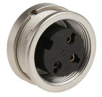 kfv-30 Lumberg, KFV 3 Pole M16 Din Socket, DIN EN 60529, 5A, 250 V ac IP40, Screw On, Female, Panel Mount