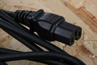 123-0953 RS PRO Straight IEC C15 Socket to Straight IEC C14 Plug Power Cord, 3m