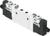 vuvg-lk10-t32c-at-m5-1r8l-s Festo 3/2 Solenoid Valve - Solenoid/Spring Metric M5 VUVG Series 24V dc, 8042542