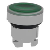 zb4bw333s Schneider Electric Harmony XB4 Series Green Illuminated Spring Return Push Button Head, 22mm Cutout, IP66, IP67, IP69K