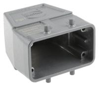 09300100422 HARTING Han B Heavy Duty Power Connector Hood, PG21 Thread, Top Entry