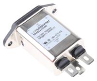 fn9244-10-06 Schaffner 10A, 250 V ac Male Panel Mount IEC Filter FN9244-10-06, Faston None Fuse