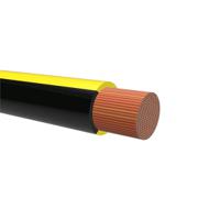 50992-14-100 NEMIQ 50992 Series Black/Yellow 0.75 mm² Hook Up Wire, 1, 55m, PVC Insulation,